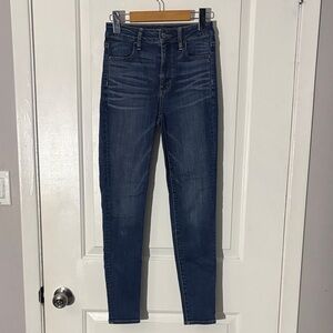 American Eagle Outfitters Dark Blue Skinny Jeans